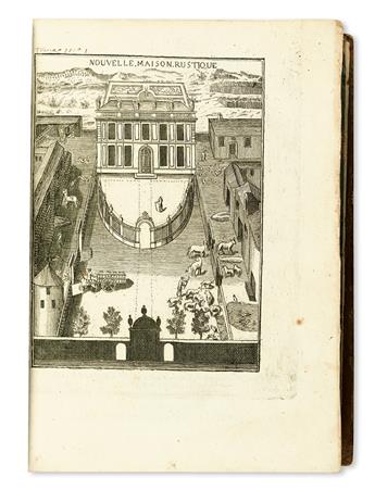 LIGER, LOUIS. La Nouvelle Maison Rustique; ou, Économie Générale de tous les Biens de Campagne . . . Dixième Édition.  2 vols.  1790